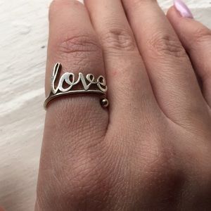 Silver Love Ring